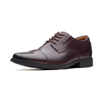 Heren leren captoe oxford schoenen donkerbruin