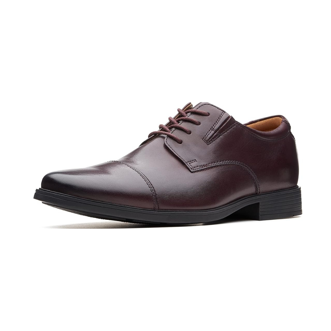 Heren leren captoe oxford schoenen donkerbruin