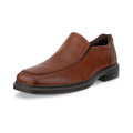 Heren Instapper van Glad Leer – Comfortabele Nette Schoen met Elastische Inzet – Donkerbruin