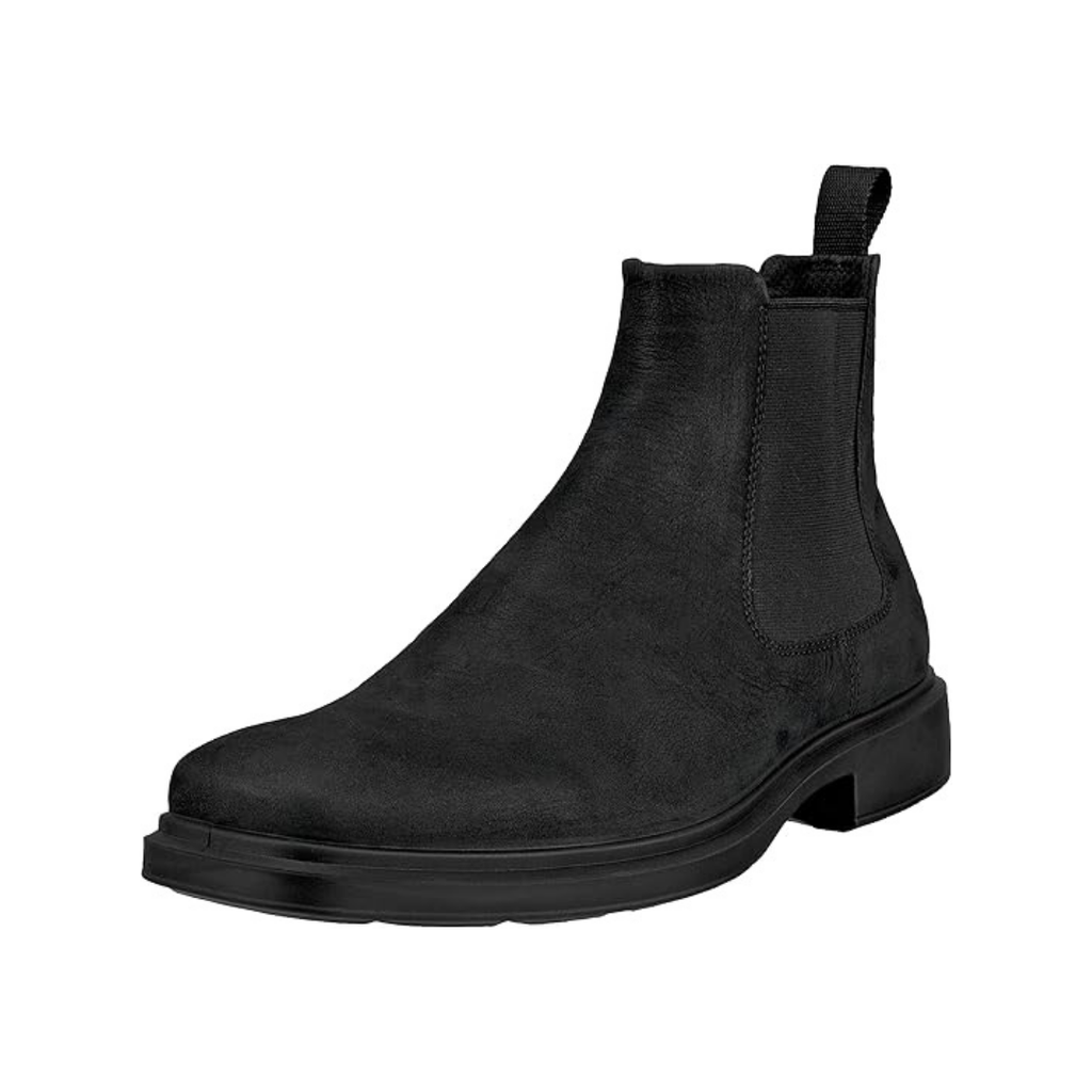 Heren Chelsea Boots – Zwart Glad Leer – Comfortabele Enkellaarzen met Elastische Inzet
