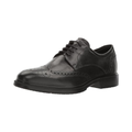 Heren leren brogue oxford schoenen zwart