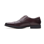 Heren leren captoe oxford schoenen donkerbruin