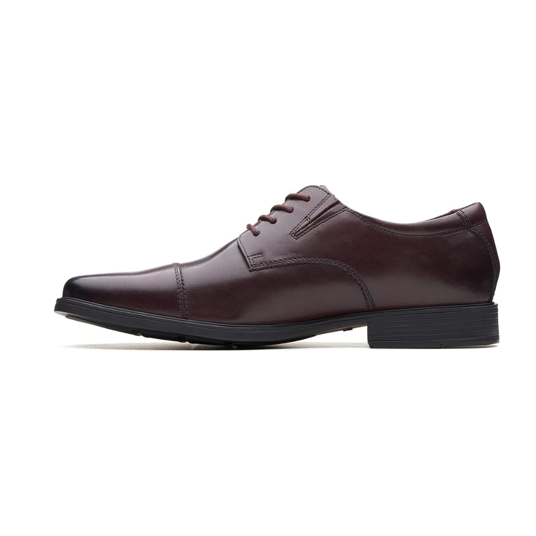 Heren leren captoe oxford schoenen donkerbruin