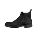 Heren Chelsea Boots – Zwart Glad Leer – Comfortabele Enkellaarzen met Elastische Inzet