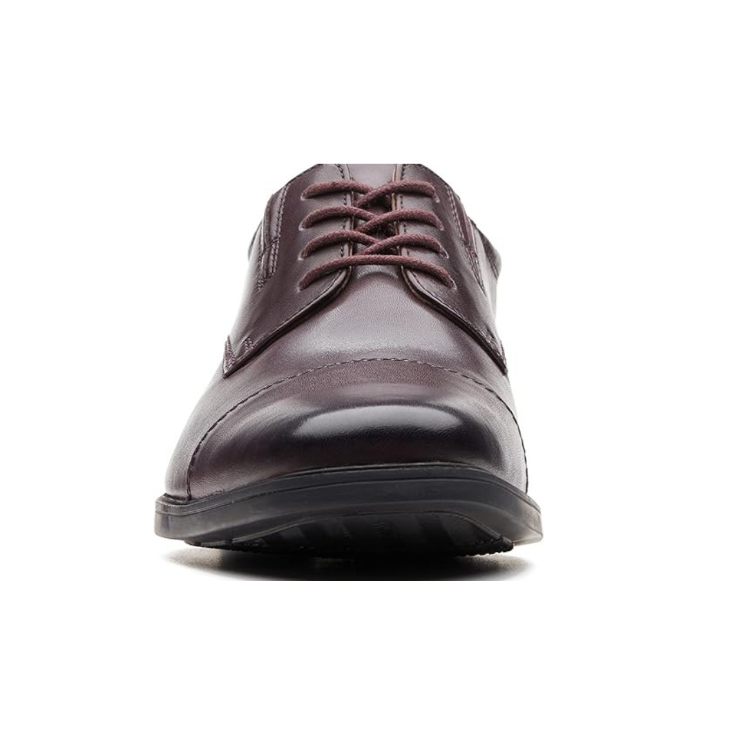 Heren leren captoe oxford schoenen donkerbruin