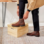Heren Chelsea Boots – Zwart Glad Leer – Comfortabele Enkellaarzen met Elastische Inzet