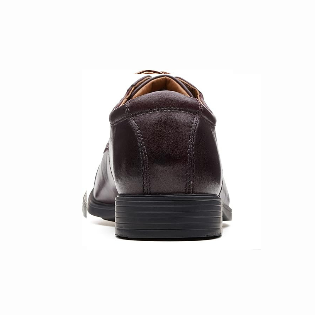 Heren leren captoe oxford schoenen donkerbruin
