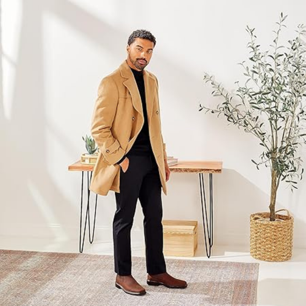 Heren Chelsea Boots – Zwart Glad Leer – Comfortabele Enkellaarzen met Elastische Inzet