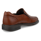 Heren Instapper van Glad Leer – Comfortabele Nette Schoen met Elastische Inzet – Donkerbruin