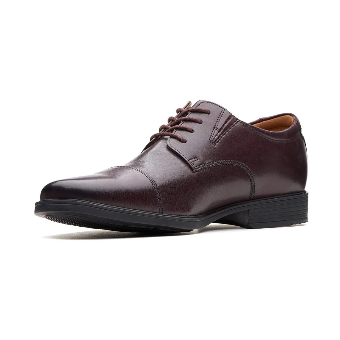 Heren leren captoe oxford schoenen donkerbruin