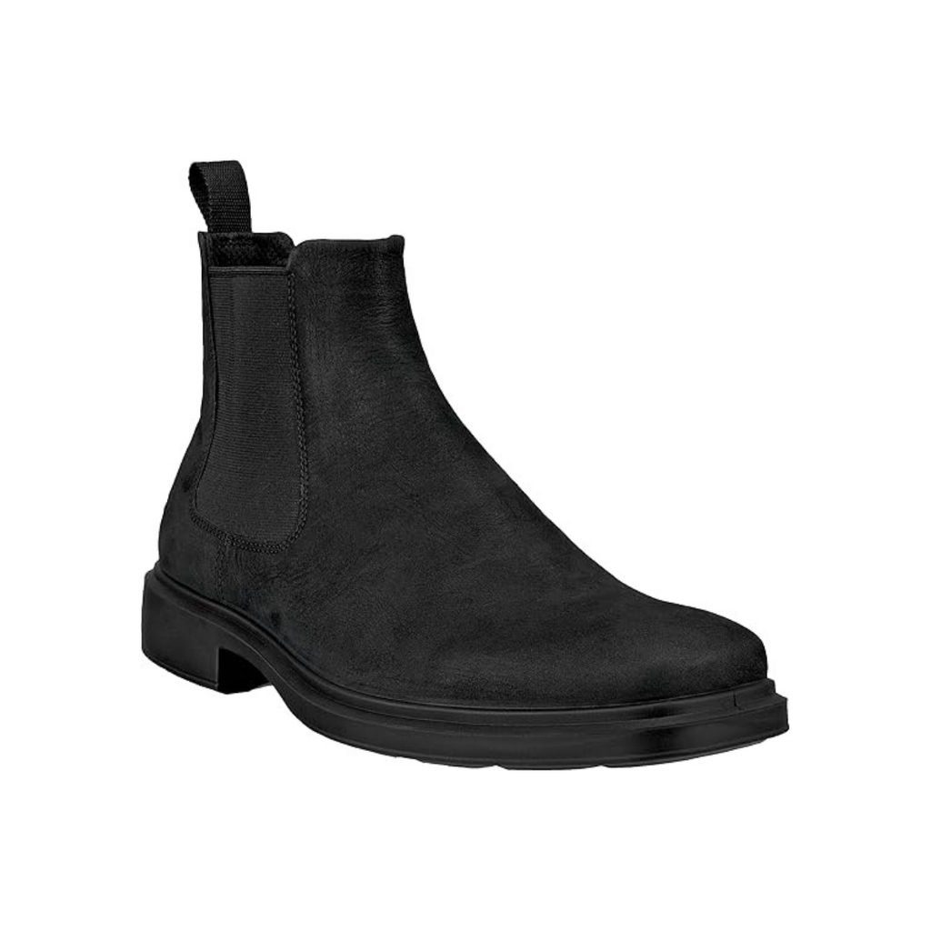 Heren Chelsea Boots – Zwart Glad Leer – Comfortabele Enkellaarzen met Elastische Inzet